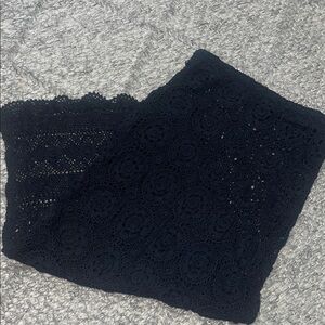 Chic Black Crochet skirt